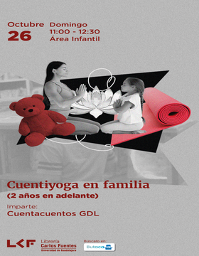 Cartel de Cuentiyoga en familia (2 años en adelante)