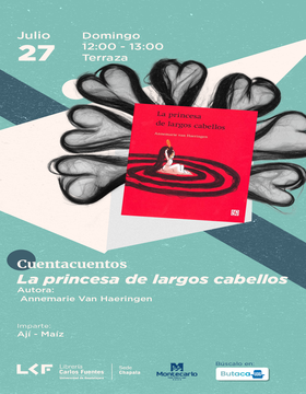 Cartel de Cuentacuentos: La princesa de largos cabellos