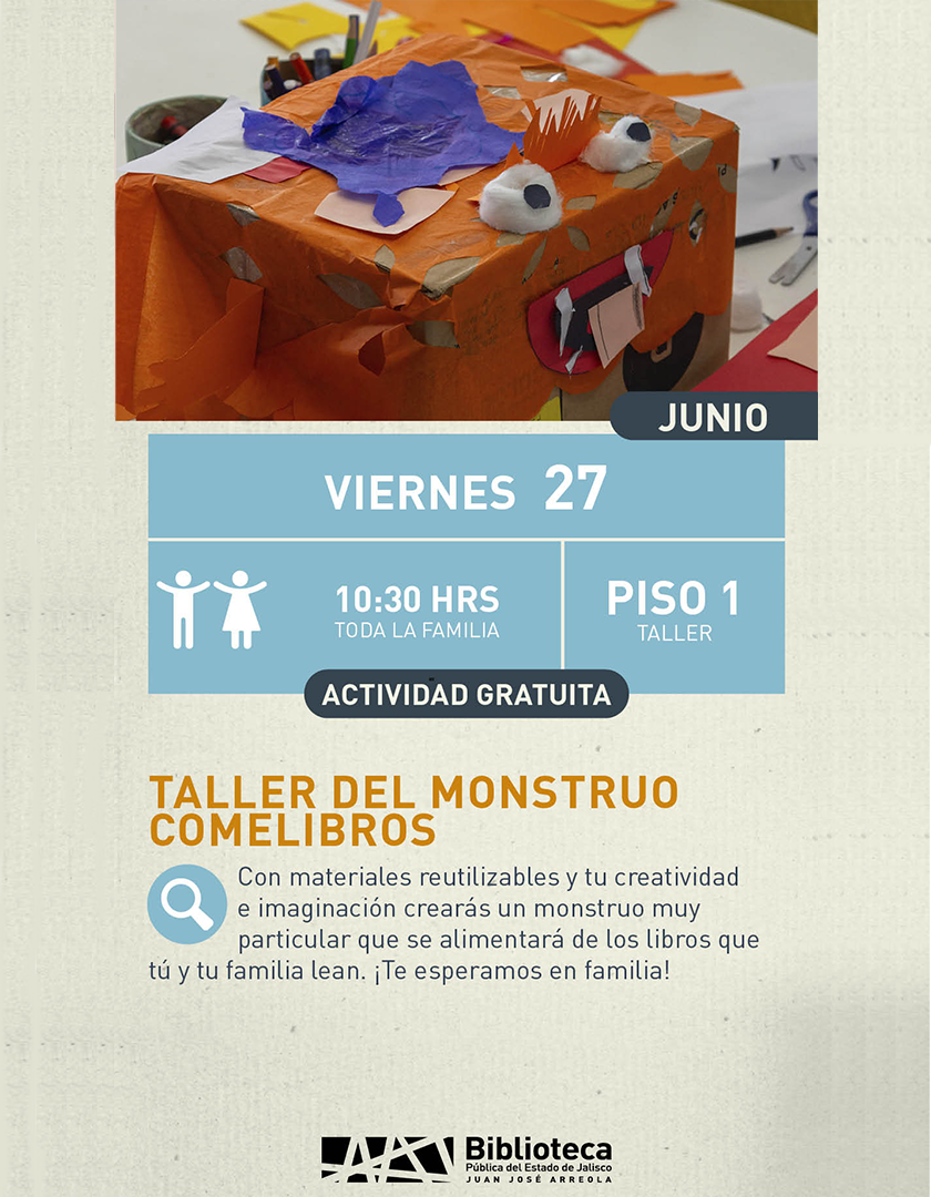 Cartel del Taller del monstruo comelibros