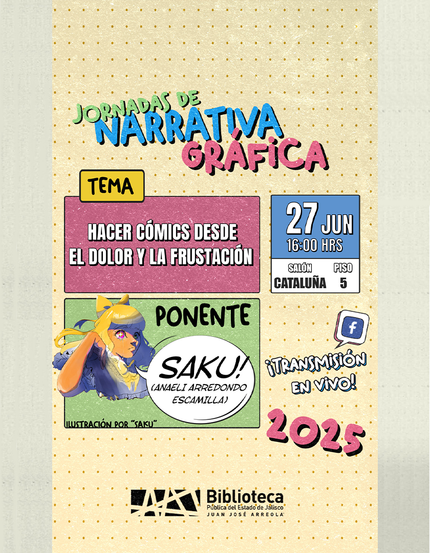 Cartel de Jornadas de narrativa gráfica: Hacer cómics desde el dolor y la frustación