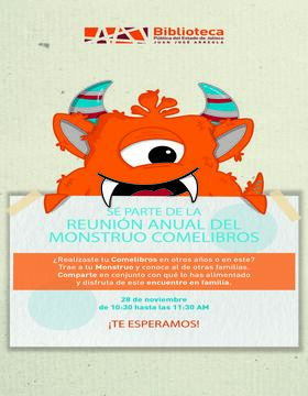 Cartel de la Reunión anual del monstruo comelibros