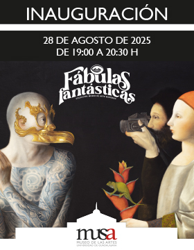 Cartel de la Exposición: Fábulas fantásticas. Colección Museo de Arte Moderno