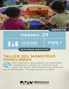 Cartel del Taller del monstruo comelibros