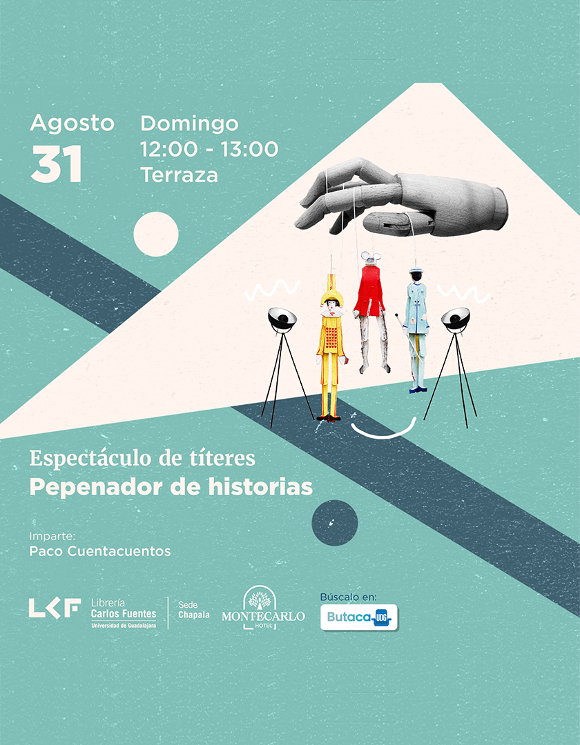 Cartel del Espectáculo de títeres. Título Pepenador de historias