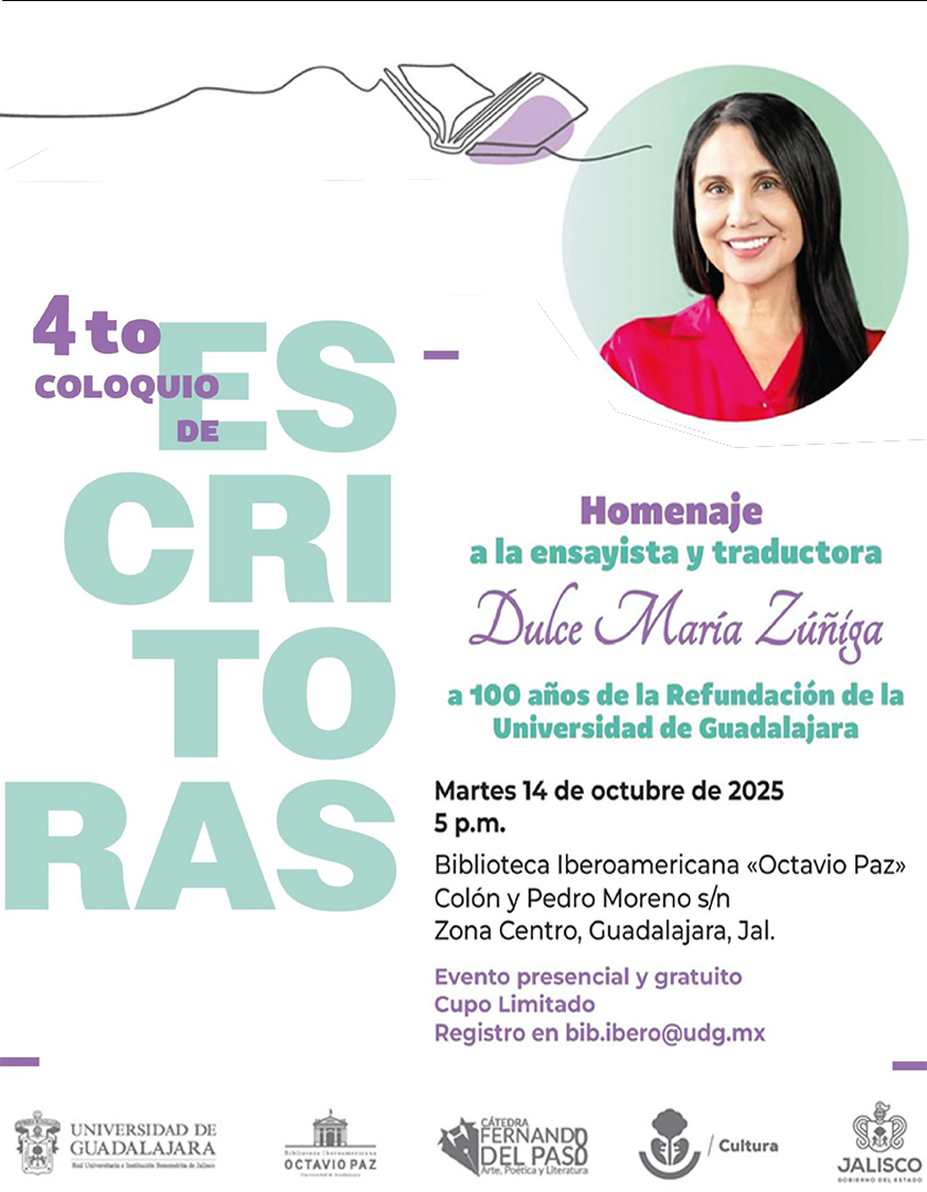 Cartel del 4to. Coloquio de Escritoras