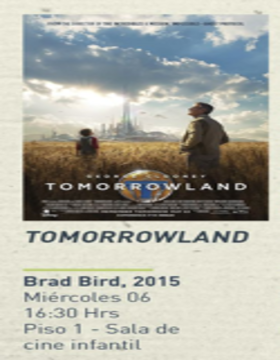 Cartel del Ciclo de cine juvenil: Tomorrowland