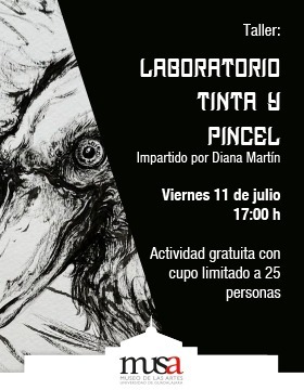 Cartel del Taller: Laboratorio de Tinta y Pincel 