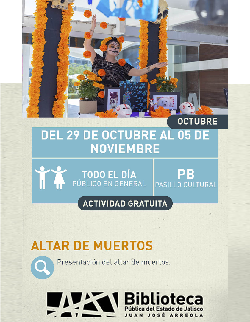 Cartel del Altar de muertos