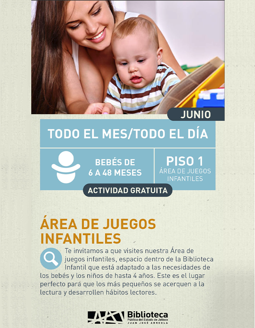 Cartel del Área de Juegos Infantiles