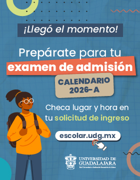 Cartel de ¡Llegó el momento! Prepárate para tu examen de admisión, calendario 2026-A