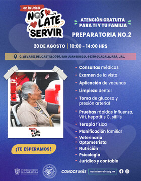 Cartel de Nos Late Servir llega a la Preparatoria No. 2