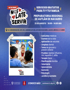 Cartel de Nos Late Servir llega a la Preparatoria Regional de Autlán de Navarro