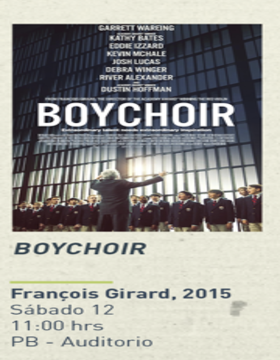 Cartel del Ciclo de cine y literatura: Boychoir