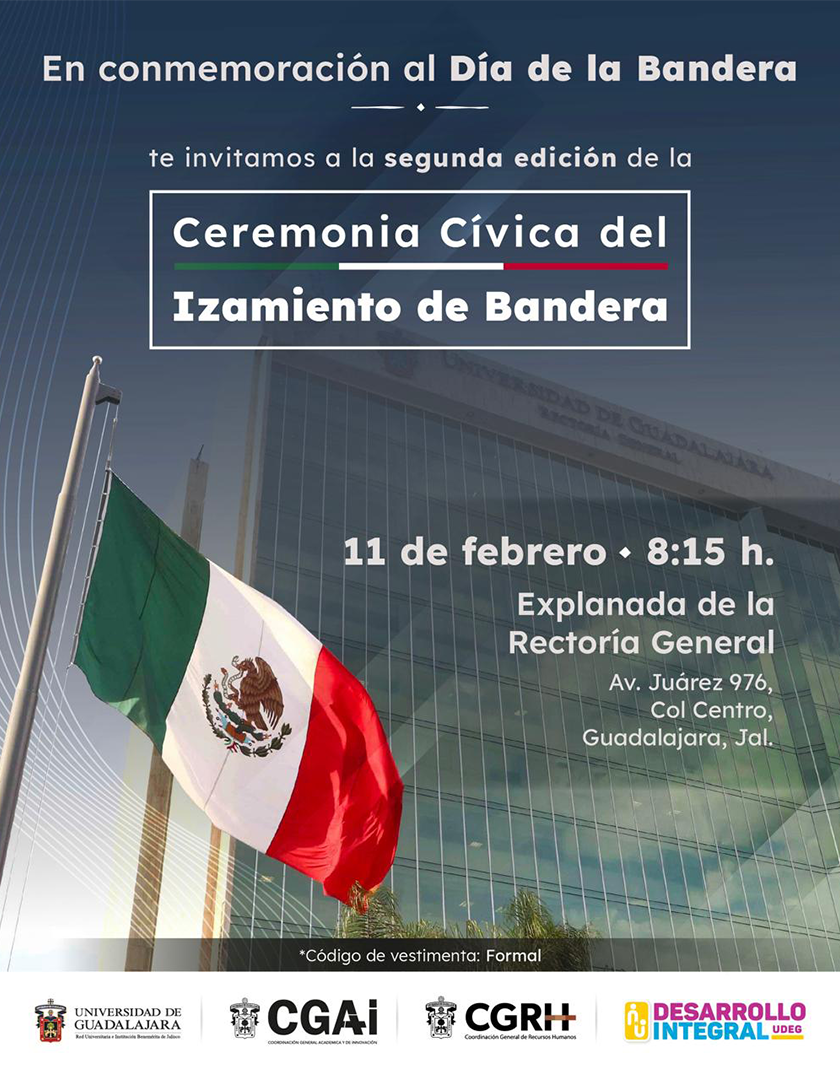 Cartel de la Ceremonia cívica del izamiento de bandera, segunda edición