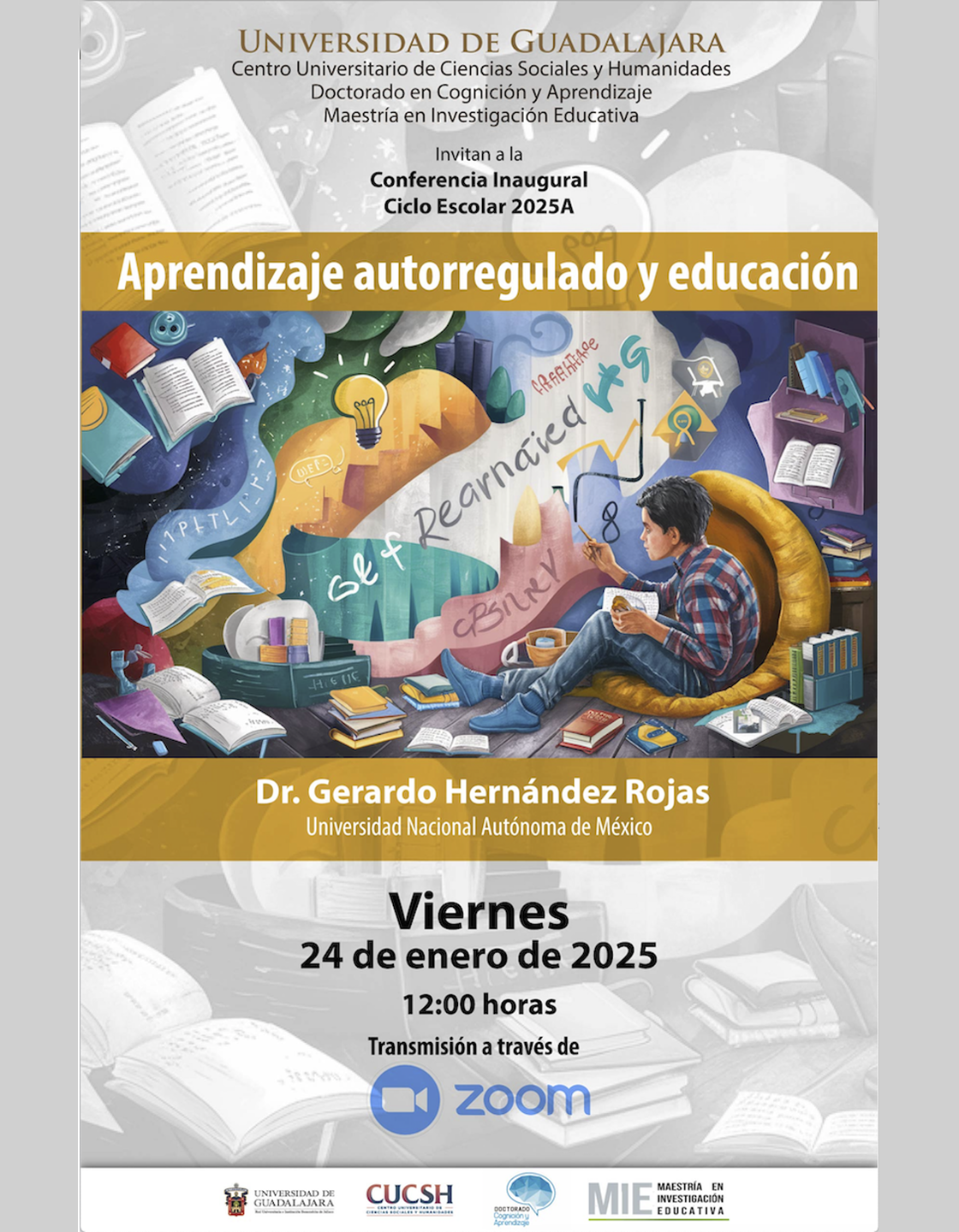 Cartel de la conferencia: Aprendizaje autorregulado y educación