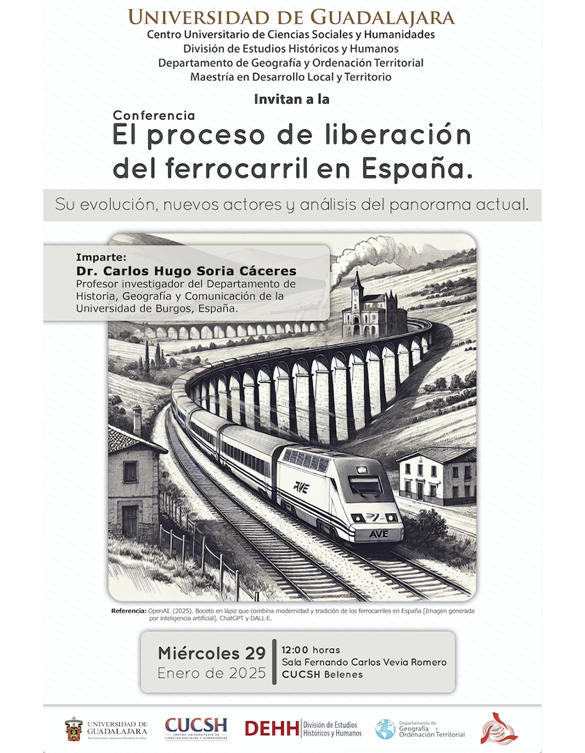 Cartel de la Conferencia: El proceso de liberación del ferrocarril en España