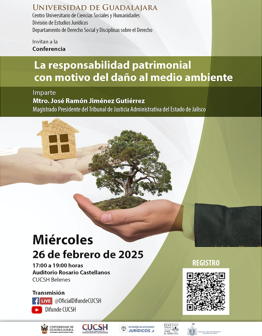 Cartel de la Conferencia: La responsabilidad patrimonial con motivo del daño al medio ambiente