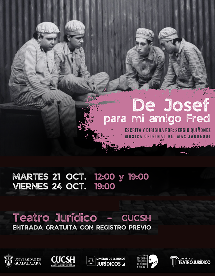 Cartel de la Puesta en escena: De Josef, para mi amigo Fred