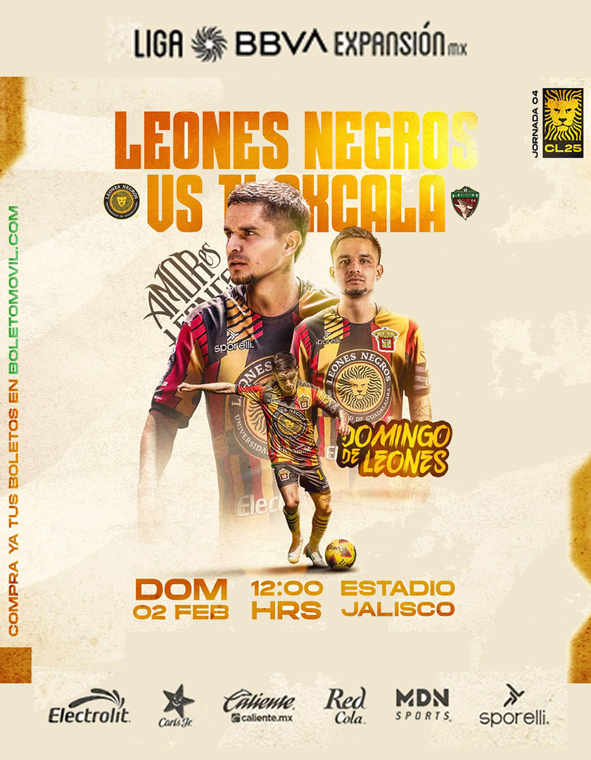 Cartel de Leones Negros vs Tlaxcala