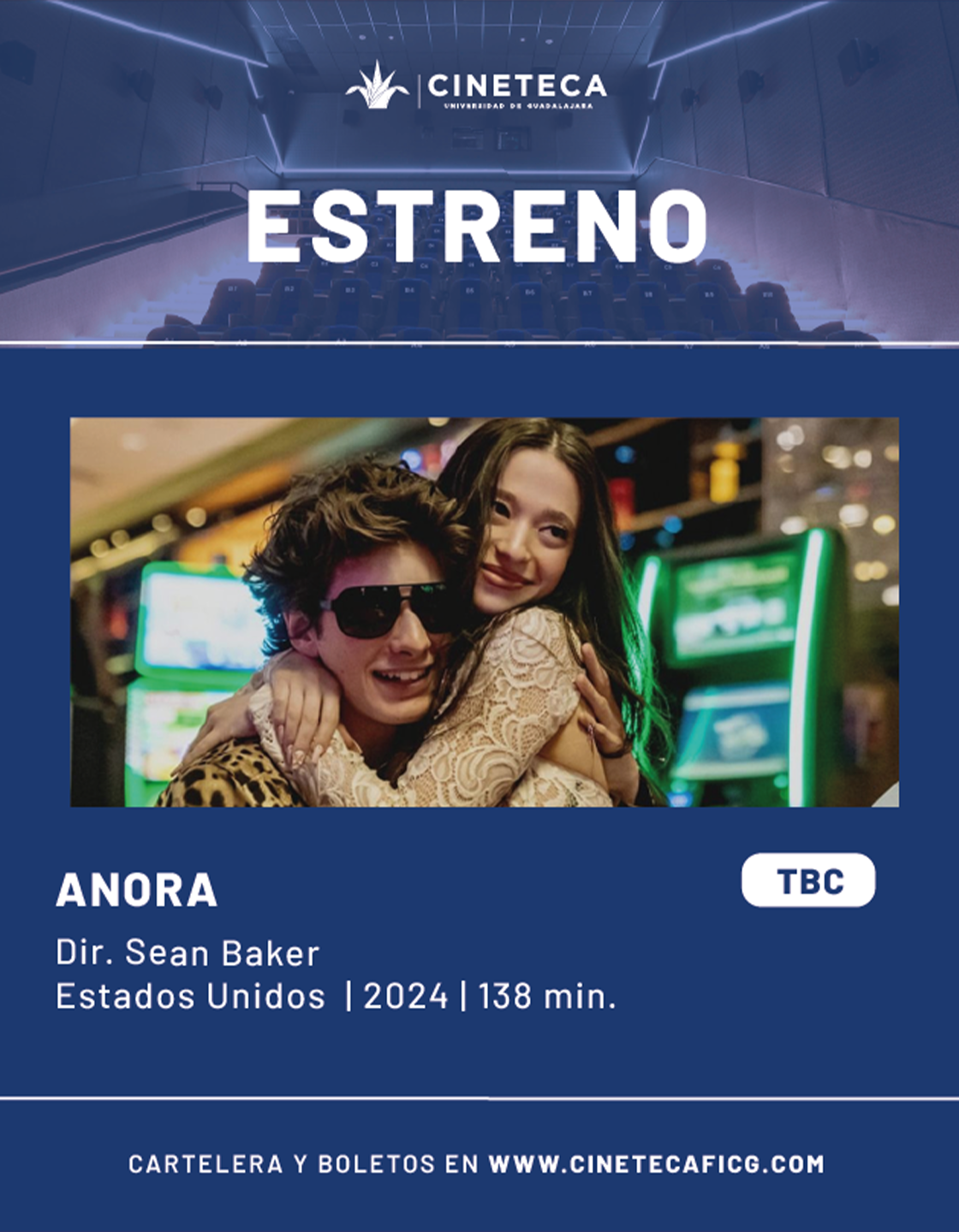 Cartel de los estrenos de la Cineteca FICG