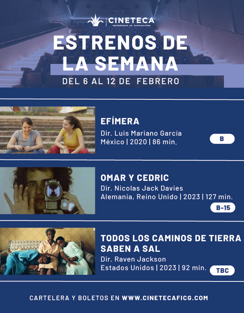 Cartel de los estrenos de la Cineteca FICG