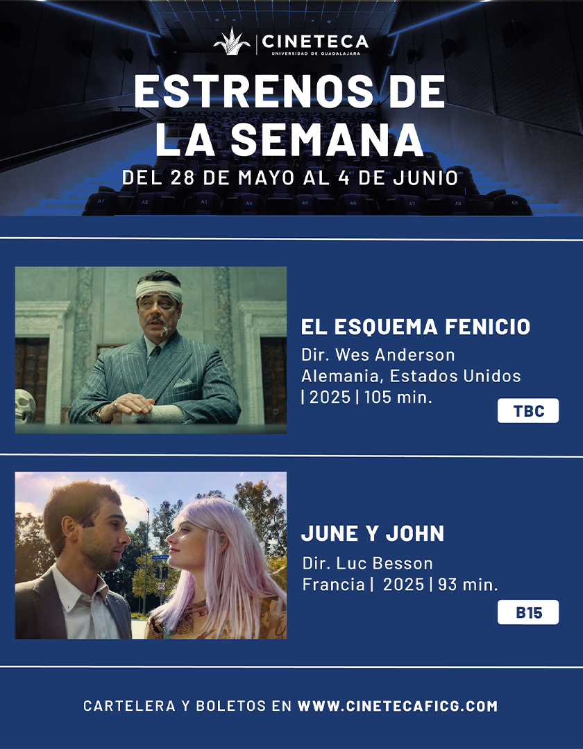 Cartel de los estrenos de la Cineteca FICG