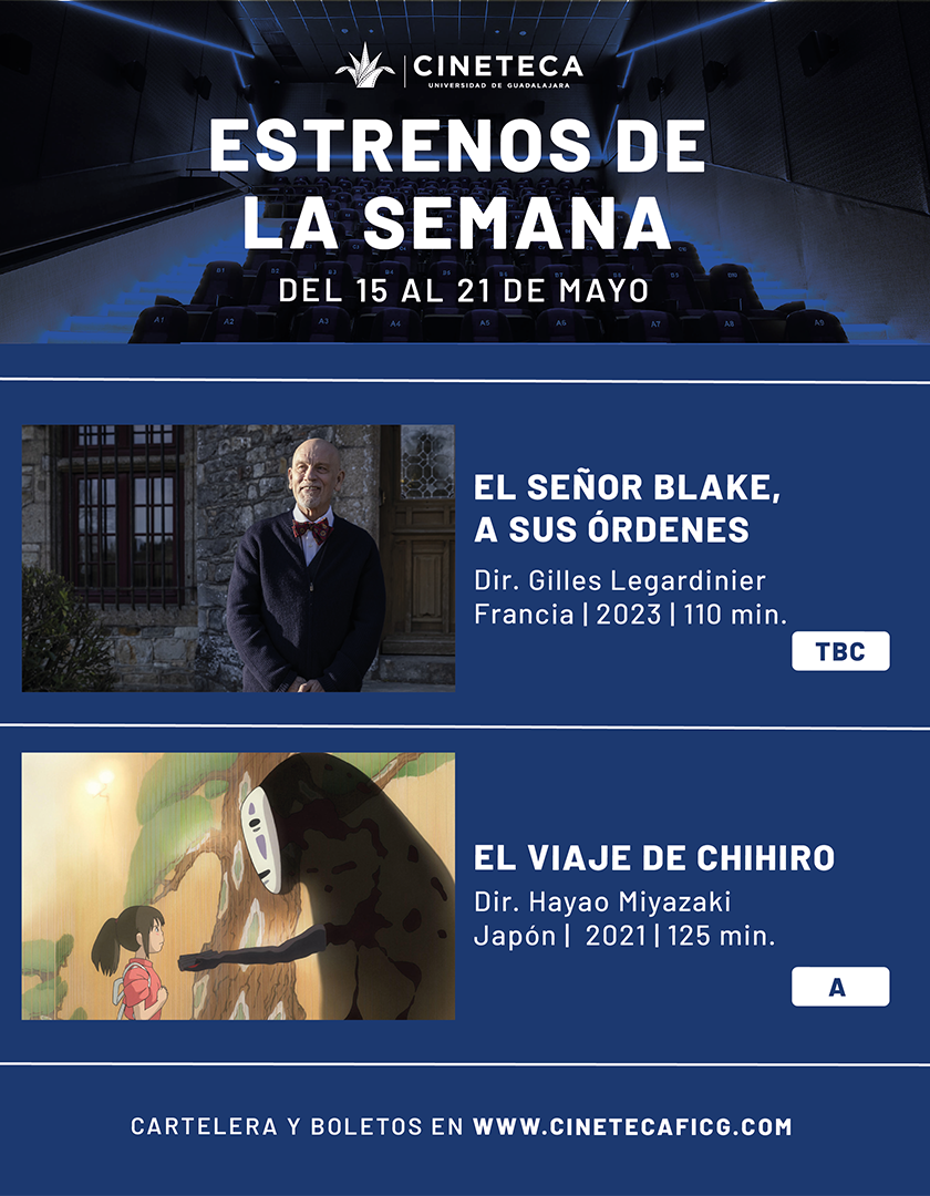 Cartel de los estrenos de la Cineteca FICG