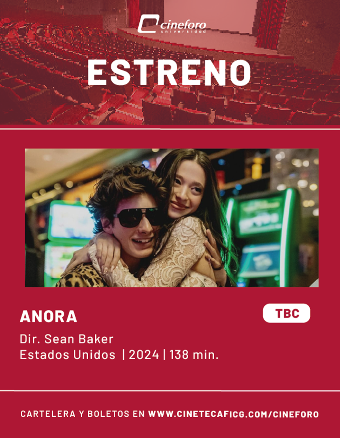 Cartel de los estrenos del Cineforo Universidad