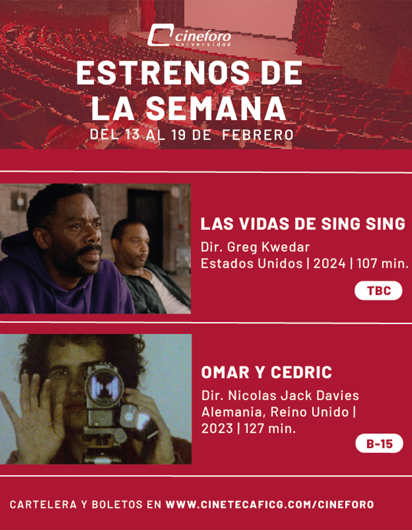 Cartel de los estrenos del Cineforo Universidad