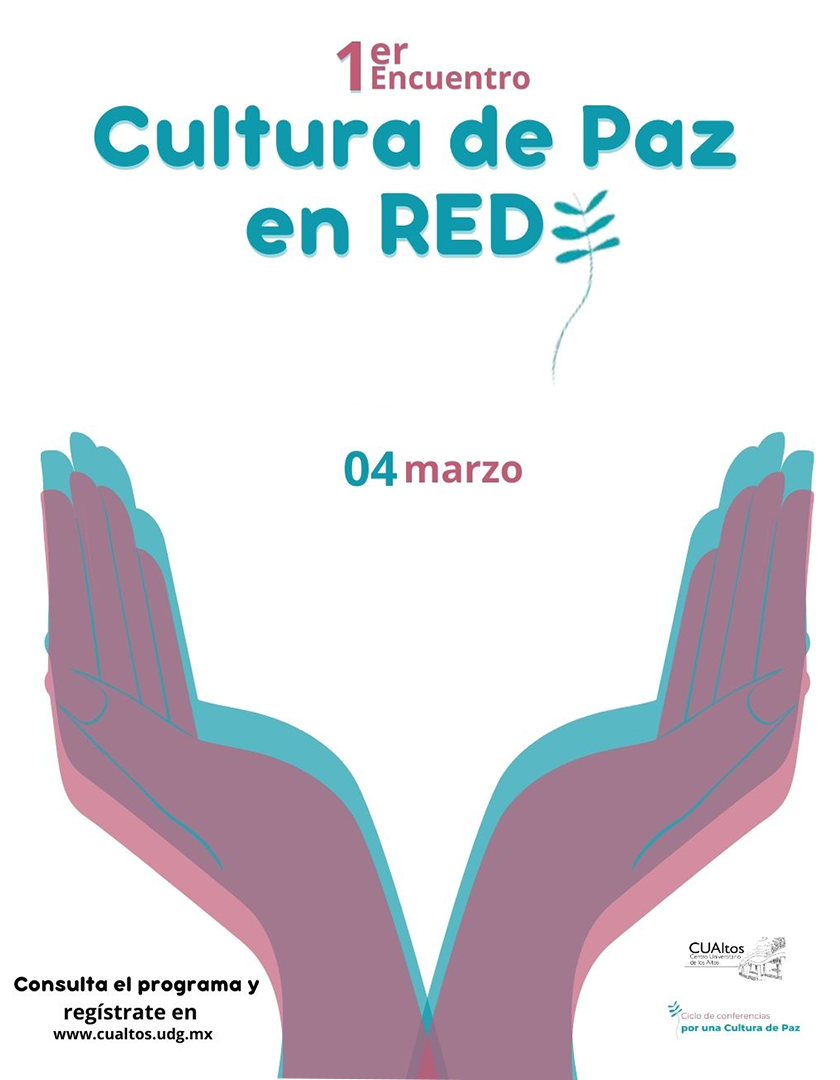 Cartel del 1er. Encuentro de Cultura de Paz en RED