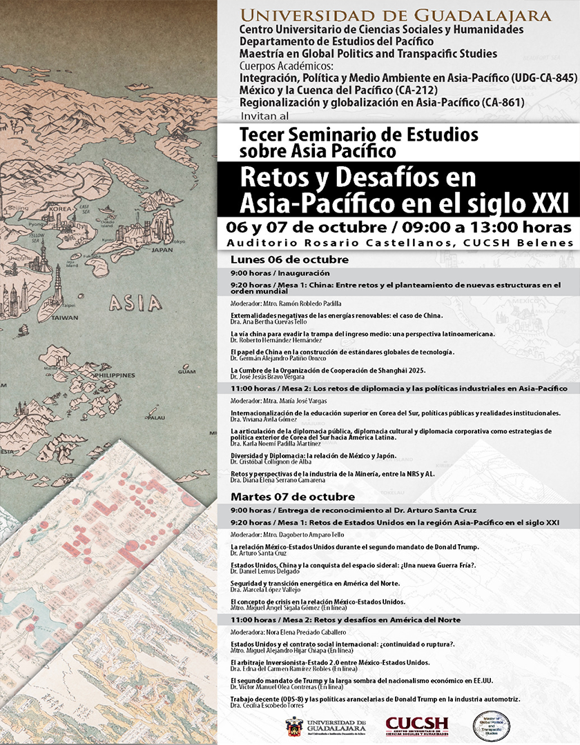 Cartel del Tercer Seminario de Estudios sobre Asia Pacífico