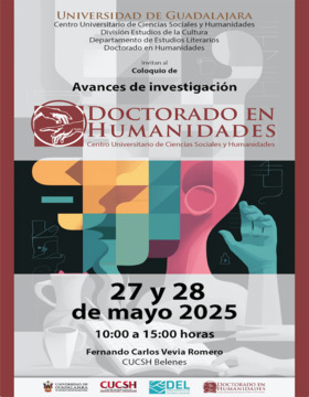 Cartel de Coloquio de Avances de Investigación del Doctorado en Humanidades