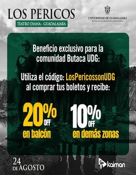 Cartel de Los pericos en Teatro Diana