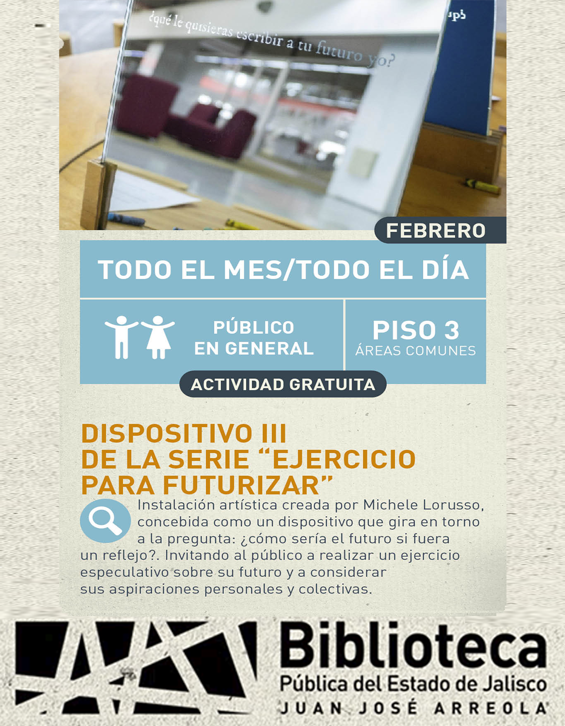 Cartel de Dispositivo III de la serie “Ejercicio para futurizar”