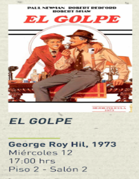 Cartel del Ciclo de cine y literatura: El golpe