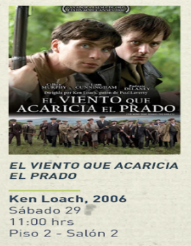 Cartel del Ciclo de cine y literatura: El viento que acaricia el prado