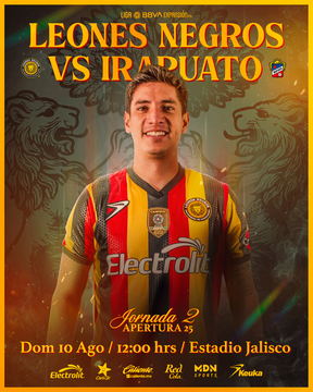 Cartel de Leones Negros vs Irapuato