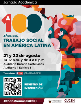 Cartel de la Jornada académica: A 100 años del trabajo social en América Latina