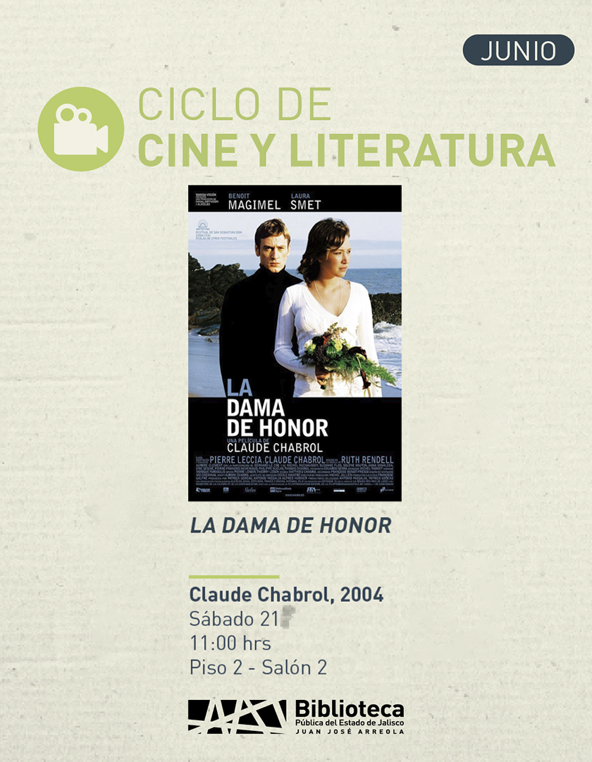 Cartel de la Proyección de la cinta: La dama de honor