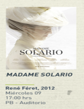 Cartel del Ciclo de cine y literatura: Madame Solario