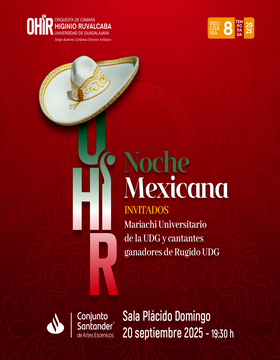 Cartel de la OHIR programa 8 | Noche mexicana