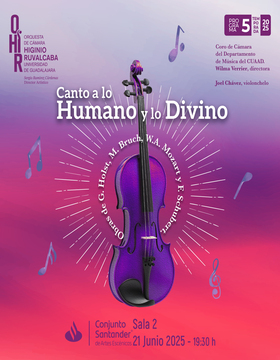 Cartel de OHIR programa 5 | Canto a lo humano y lo divino