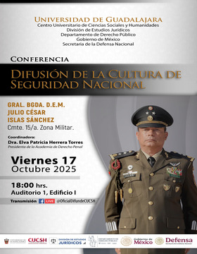 Cartel de la Conferencia: Difusión de la cultura de seguridad nacional 