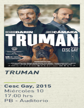 Cartel de Ciclo de cine y literatura: Truman