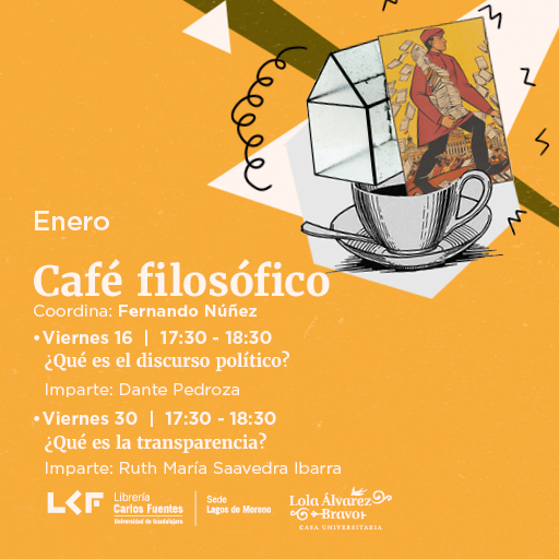 Cartel de Café filosófico: ¿Qué es el discurso político?