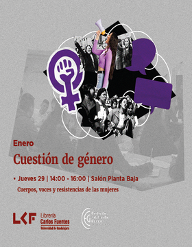 Cartel de Cuestión de género. Cuerpos, voces y resistencias de las mujeres