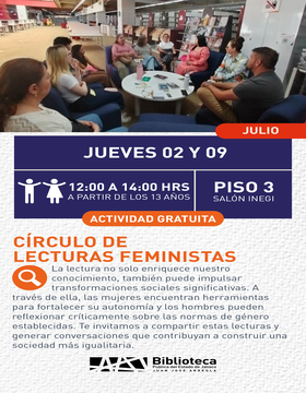 Cartel de Círculo de lecturas feministas