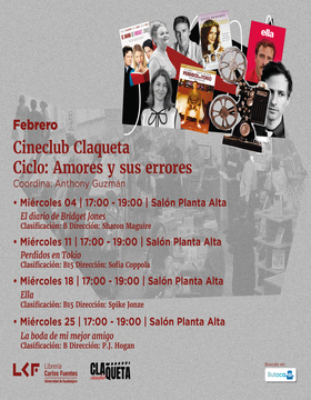 Cartel de Cineclub Claqueta. Ciclo: Amores y sus errores: Ella