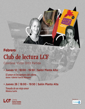 Cartel del Club de Lectura LCF: El amor en los tiempos del cólera 