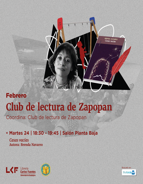 Cartel del Club de lectura de Zapopan: Casas vacías 